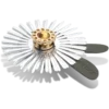 Berloques Jibbitz™ em forma de flor com lantejoulas prateadas Berloques Jibbitz™ em forma de flor com lantejoulas prateadas