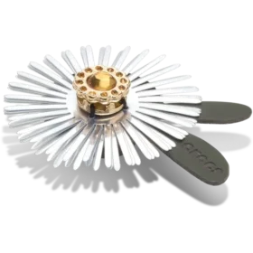 Berloques Jibbitz™ em forma de flor com lantejoulas prateadas