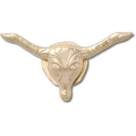 Berloques Jibbitz™ em forma de touro dourado