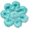 Berloques Jibbitz «Flor Azul em Croché» Berloques Jibbitz «Flor Azul em Croché»