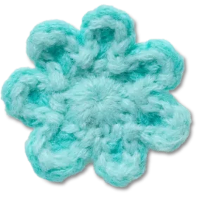 Berloques Jibbitz «Flor Azul em Croché»