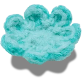 Berloques Jibbitz «Flor Azul em Croché»
