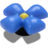 Berloques Jibbitz «Flor Azul Fofa»