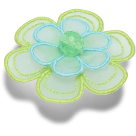 Berloques Jibbitz «Flor em Malha Verde»