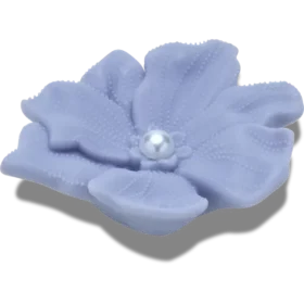 Berloques Jibbitz «Flor Periwinkle com Pérola»