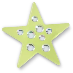 Berloques Jibbitz «Green Gem Star»