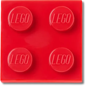 Berloques Jibbitz™ Lego® de azulejo vermelho 2X2