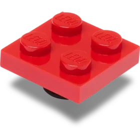 Berloques Jibbitz™ Lego® de azulejo vermelho 2X2