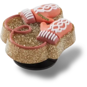 Berloques Jibbitz «Luvas Cor-de-rosa Glitter»