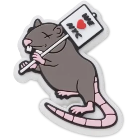 Berloques Jibbitz™ «Nyc Rats Run the City»