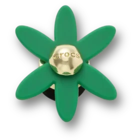 Berloques Jibbitz «Retro Green Spinner Flower»