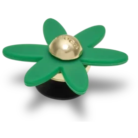 Berloques Jibbitz «Retro Green Spinner Flower»