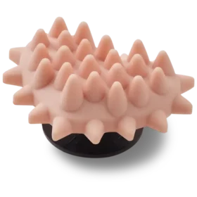 Berloques Jibbitz Spike em forma de coração rosa claro