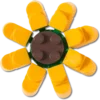 Berloques Lego® Jibbitz™ em forma de girassol Berloques Lego® Jibbitz™ em forma de girassol