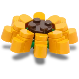 Berloques Lego® Jibbitz™ em forma de girassol