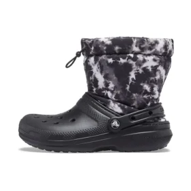 Botas Classic Lined Neo Puff Tie-Dye «Preto Branco»