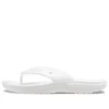 Chinelos clássicos Crocs Classic Flip, casuais, unissexo, brancos