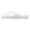 Chinelos clássicos Crocs Classic Flip, casuais, unissexo, brancos