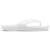 Chinelos clássicos Crocs Classic Flip, casuais, unissexo, brancos