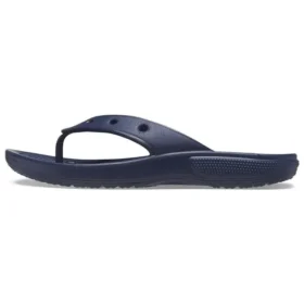 Chinelos clássicos Crocs Flip Casual unissexo azul-marinho