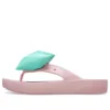 Chinelos clássicos de plataforma com laço «Pink Teal»