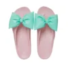 Chinelos clássicos de plataforma com laço «Pink Teal»