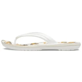 Chinelos Crocband com Estampado «Branco/Castanho»