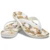 Chinelos Crocband com Estampado «Branco/Castanho»