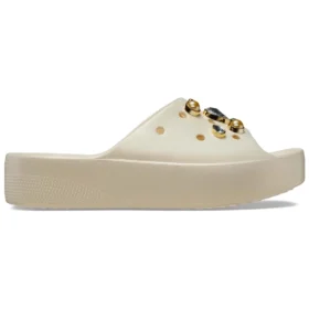 Chinelos de plataforma Classic Crystals Pearls «Branco»