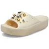 Chinelos de plataforma Classic Crystals Pearls «Branco»