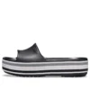 Chinelos de plataforma Crocband «Preto Cinza Branco»