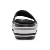 Chinelos de plataforma Crocband «Preto Cinza Branco»