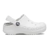 Classic Baya Lined Clog «White Grey»
