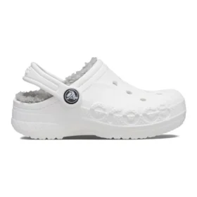 Classic Baya Lined Clog «White Grey»