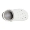 Classic Baya Lined Clog «White Grey»