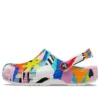 Classic Beach Sandals unissexo multicoloridas brancas