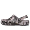 Classic Bleach Dye Clogs «Preto Branco»
