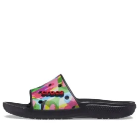 Classic Bubble Block Slides “Preto Multicolorido”