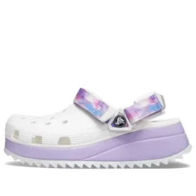 Classic Casual Unisex White Purple Sandals «Branco Roxo»