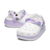 Classic Casual Unisex White Purple Sandals «Branco Roxo»