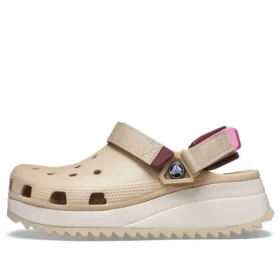 Classic Clog «Bege Branco Vermelho»