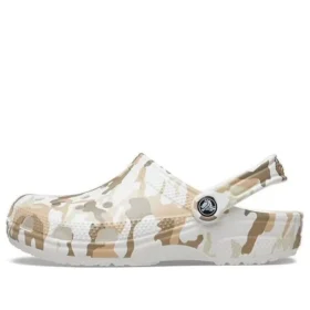 Classic Clog com Estampado de Camuflagem para Praia «White Camouflage»