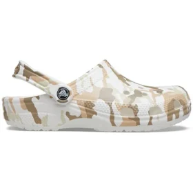 Classic Clog com Estampado de Camuflagem para Praia «White Camouflage»