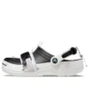 Classic Clog com fivela de fecho de correr «Preto Branco»