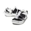 Classic Clog com fivela de fecho de correr «Preto Branco»