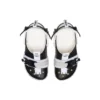 Classic Clog com fivela de fecho de correr «Preto Branco»