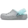Classic Clog com forro de velo para se manter quente «Cinza-azul»