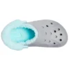 Classic Clog com forro de velo para se manter quente «Cinza-azul»