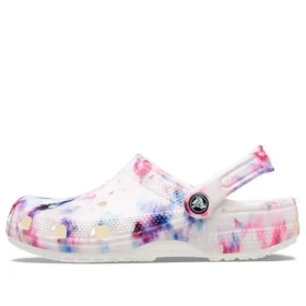 Classic Clog com padrão Tie-Dye «Garnet & Multi»