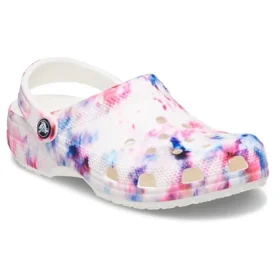 Classic Clog com padrão Tie-Dye «Garnet & Multi»